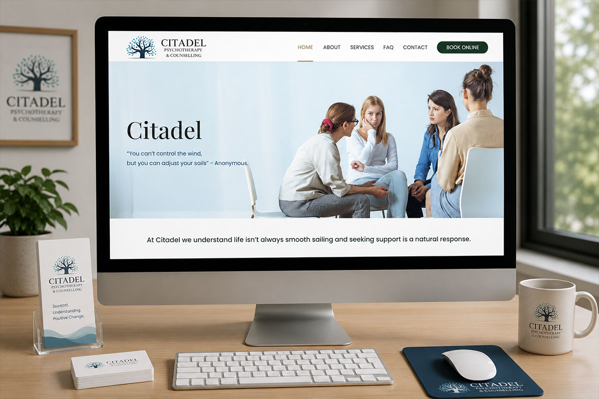 Citadel Counselling website designed by TD Interactives