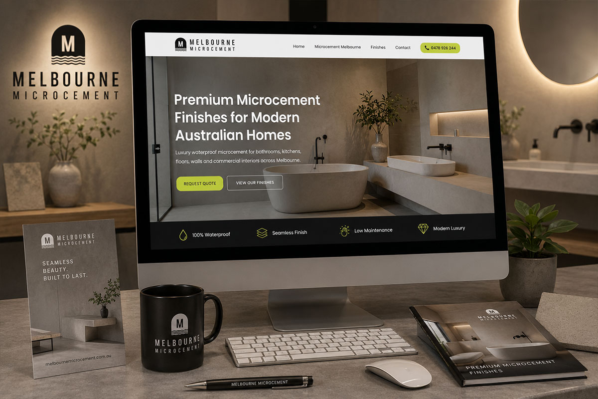 Melbourne Microcement website designed by TD Interactives